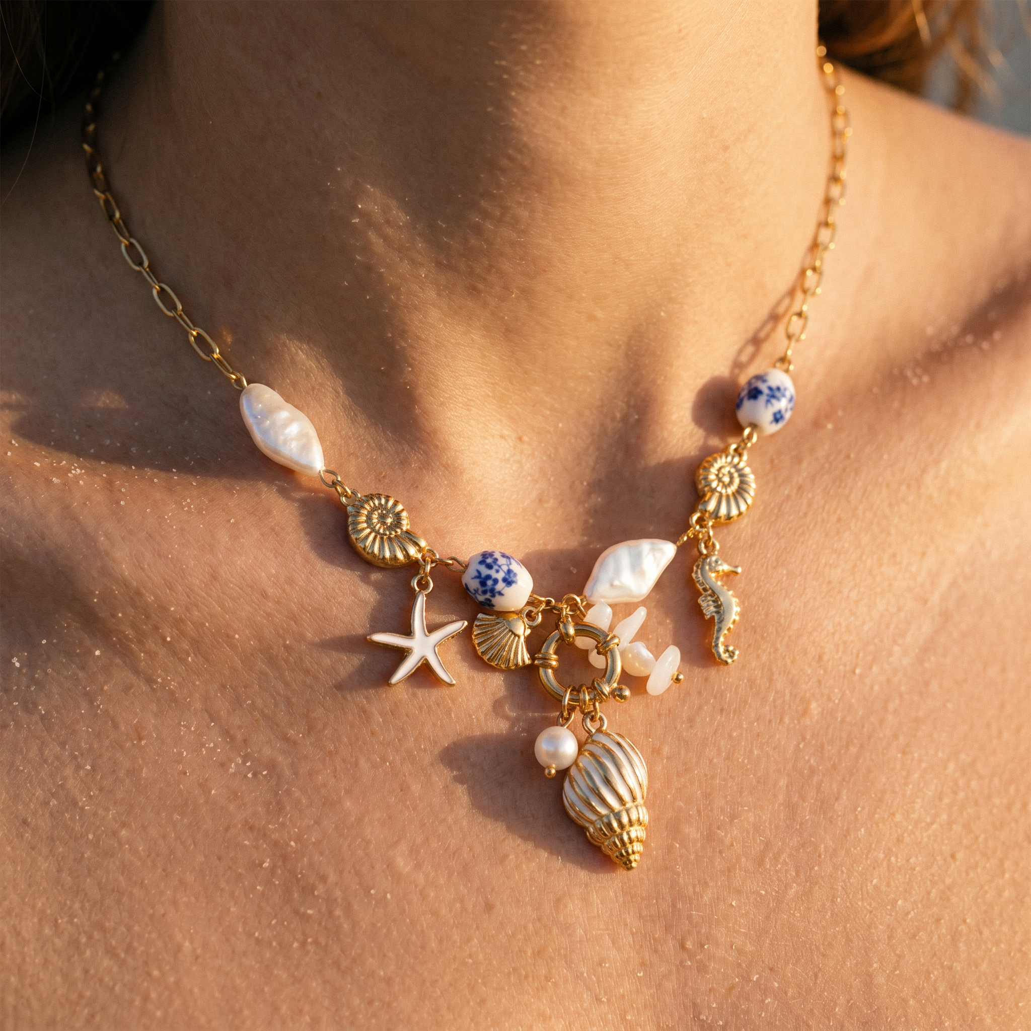 Solara – Collier solaire doré