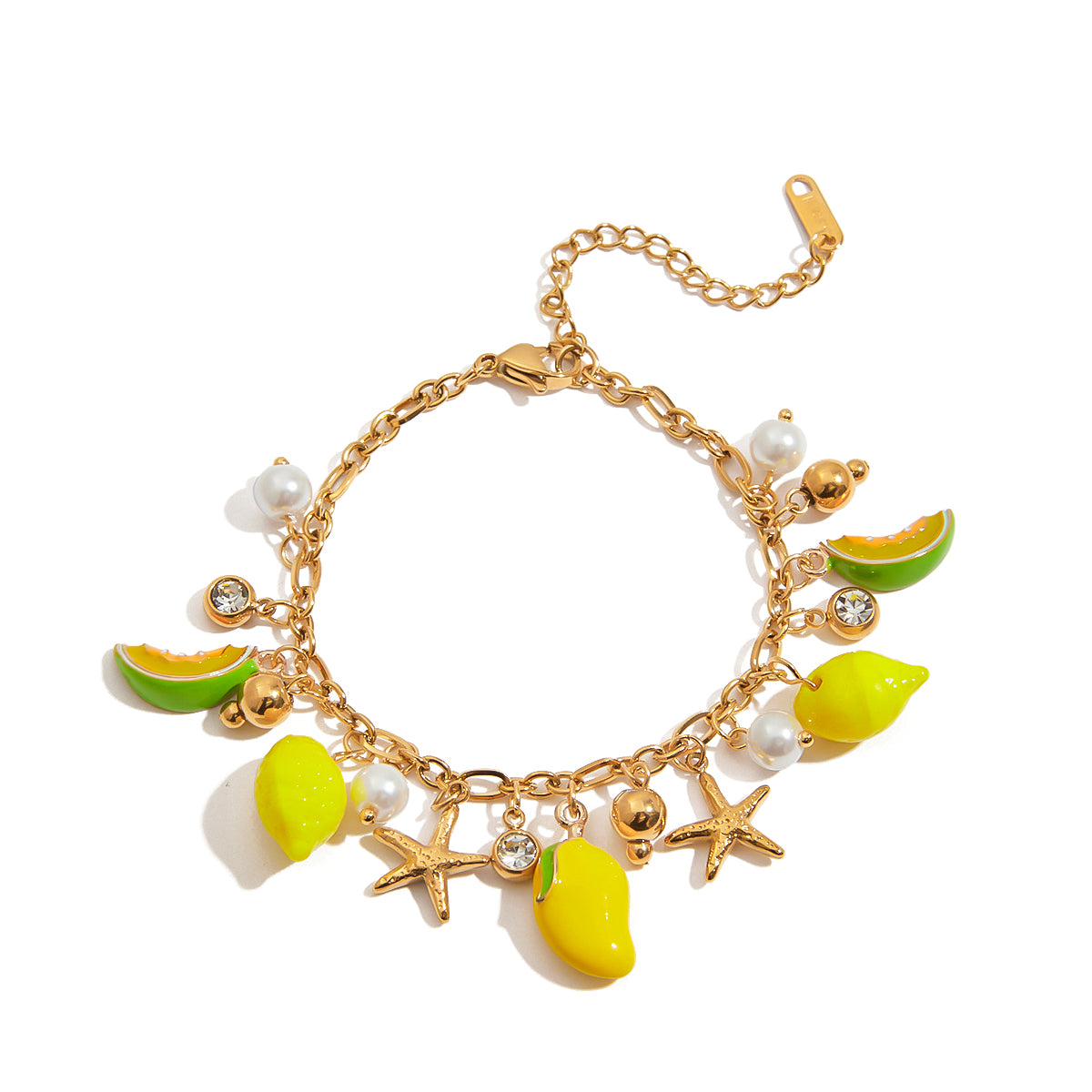 Isola – Bracelet fruits dorée